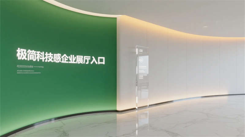 科技綠洲，合肥創(chuàng)新企業(yè)辦公樓展廳設(shè)計效果圖
