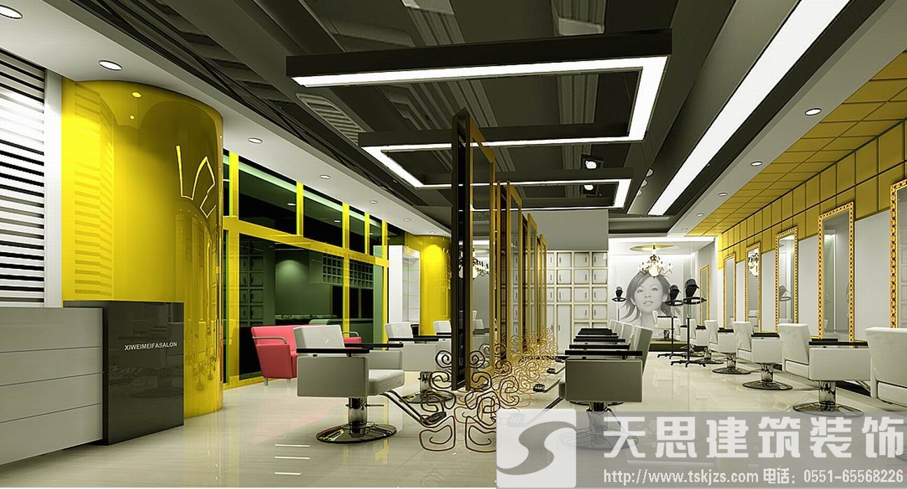 時尚理發(fā)店裝修設(shè)計(jì)客滿為患不是夢